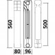 Радіатор біметалевий секційний QUEEN THERM 500/96 (кратно 10) - QUEEN THERM