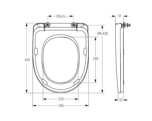 Сидіння для унітазу SoloPlast СПМ-5 - SoloPlast