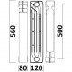 Радіатор біметалевий секційний QUEEN THERM 500/120 (кратно 10) - QUEEN THERM