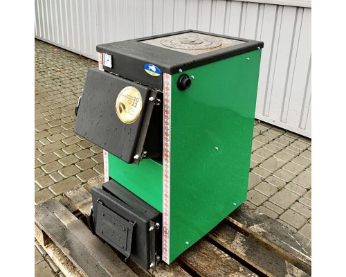 Твердопаливний котел з плитою Zubr EKO 10 кВт